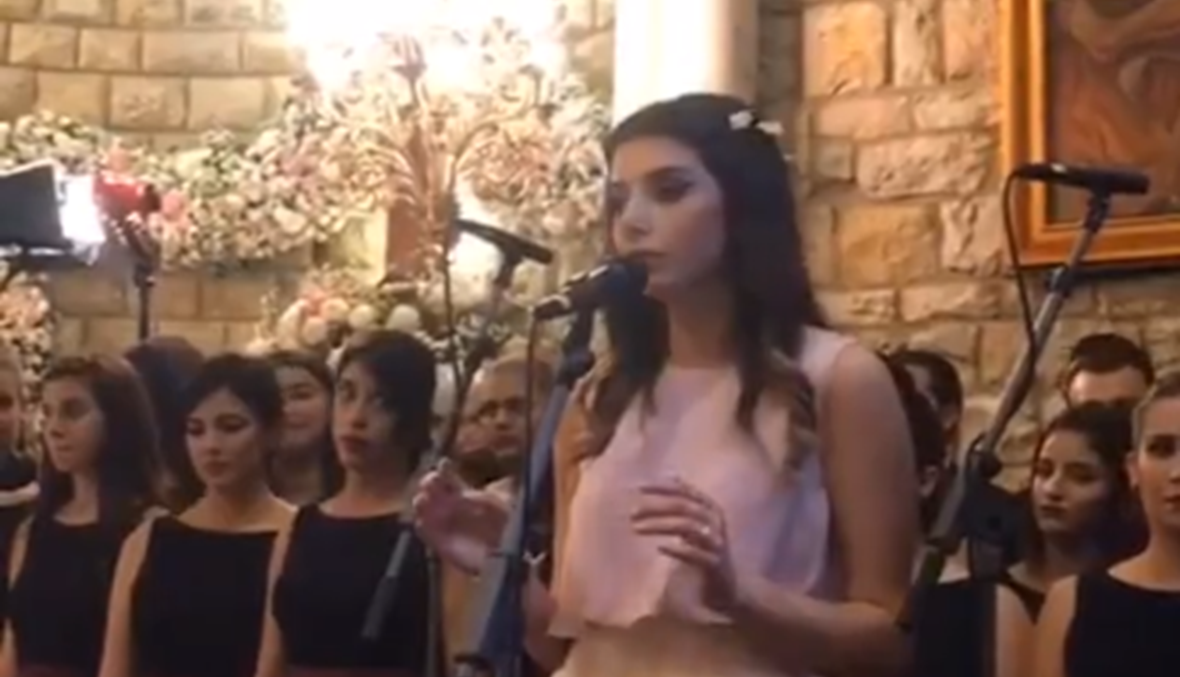 بالفيديو: ماريتا الحلاني في زفاف سامي الجميّل