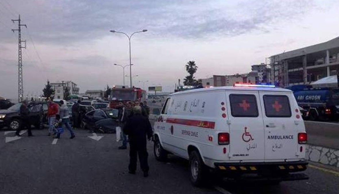 حادث سير على طريق دير كيفا... 11 تلميذاً نُقلوا إلى المستشفى