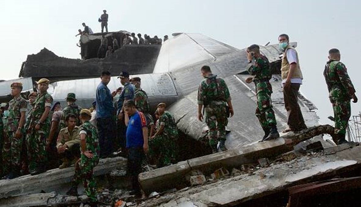 طائرة "هركوليز سي-130" تحطّمت... 13 قتيلاً في أندونيسيا