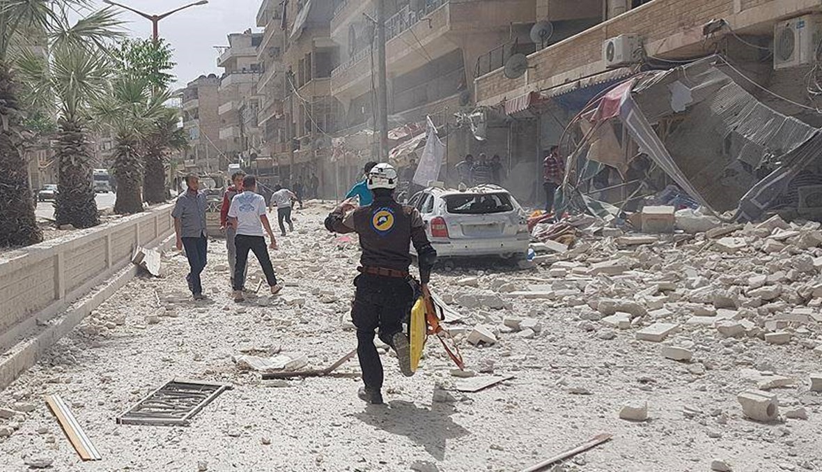 غارات جوّية في إدلب... إصابات وأضرار في مركز للهلال الأحمر