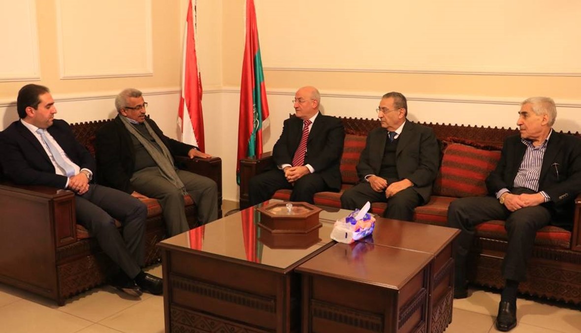 أسامة سعد التقى  وفدا من الحزب التقدمي الاشتراكي