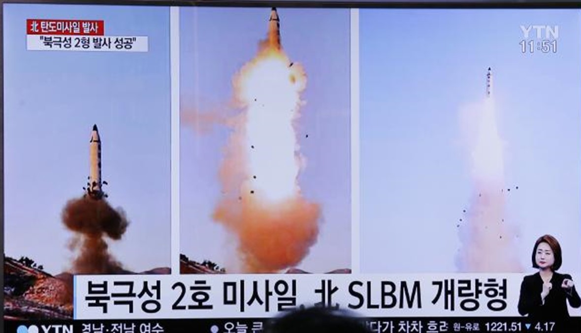 بالصور - 3 صواريخ كورية شمالية سقطت في المنطقة الاقتصادية الخالصة لليابان