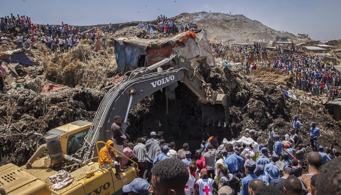 الحصيلة ترتفع... 113 قتيلاً في كارثة مكب أثيوبيا