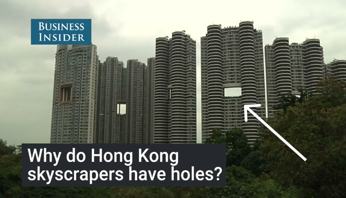 ما سرّ فتحات ناطحات السحاب في هونغ كونغ؟