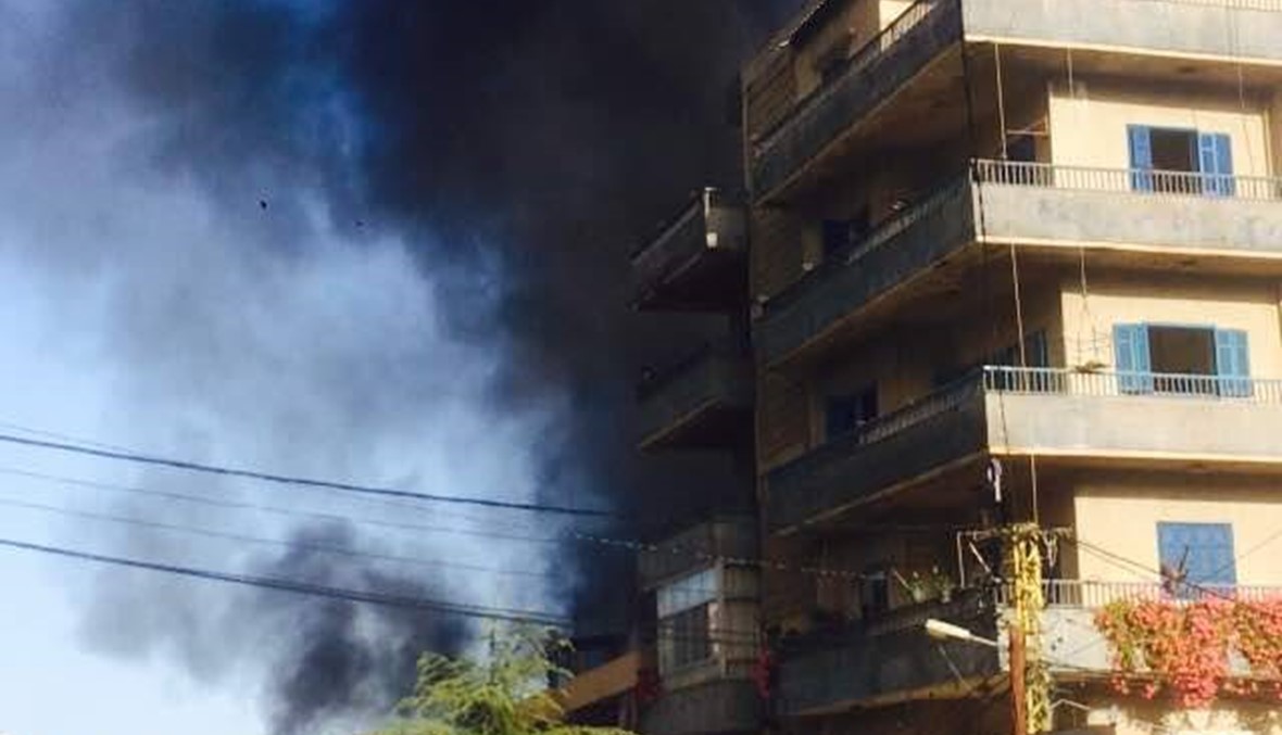 بالصور: الدفاع المدني يخمد حريقا كبيرا في بخعون - الضنيه