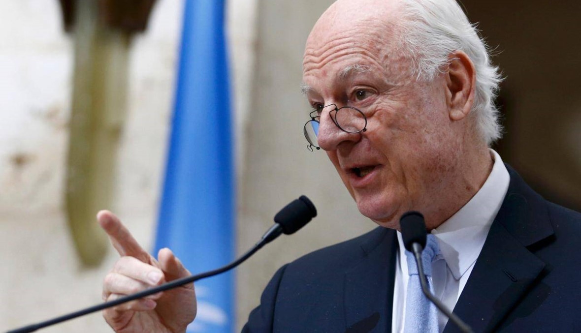 دي ميستورا يأمل في "أجواء مؤاتية" لمفاوضات السلام السوريّة في جنيف