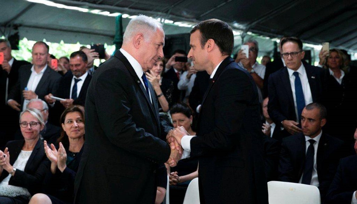 نتانياهو في الاليزيه...  ماكرون يدعو إلى "استئناف المفاوضات" الإسرائيليّة-الفلسطينيّة