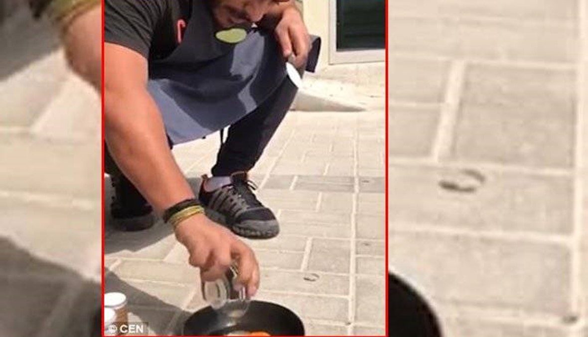 بالفيديو: قلي البيض في دبي على حرارة الشمس الحارقة!
