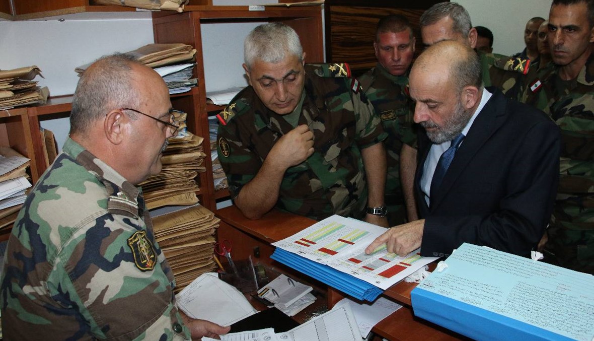 بالصور- وزير الدفاع يزور المحكمة العسكرية