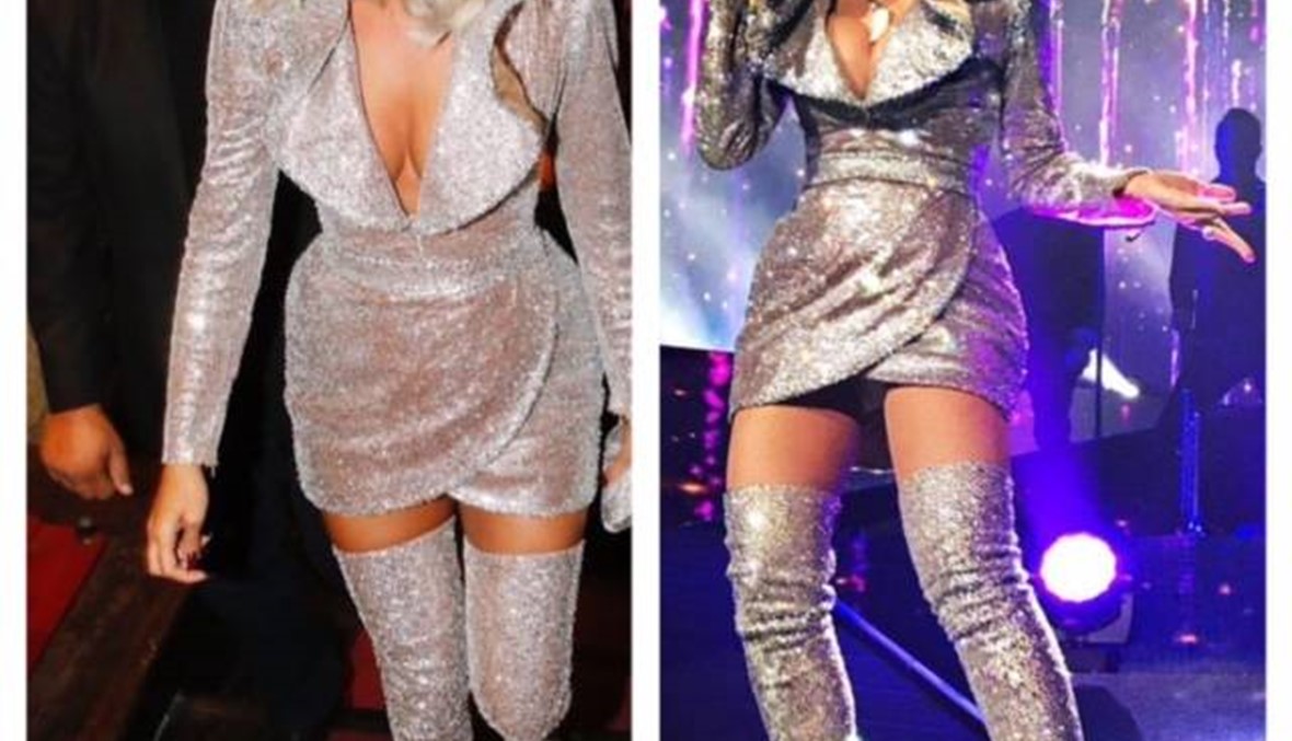 بالصور - فنانة عالمية ترتدي "فستان مايا دياب"... من هي؟