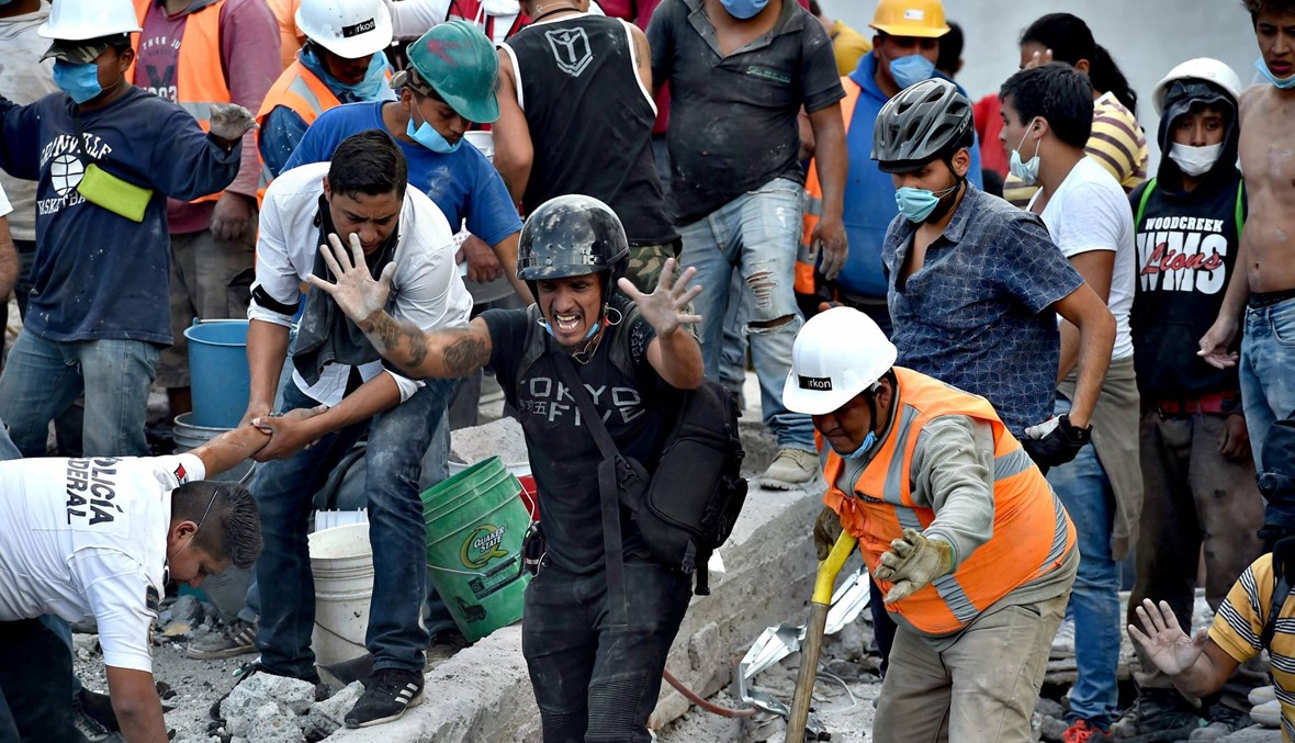 بالفيديو والصور: ارتفاع حصيلة ضحايا زلزال المكسيك الى 224 قتيلاً