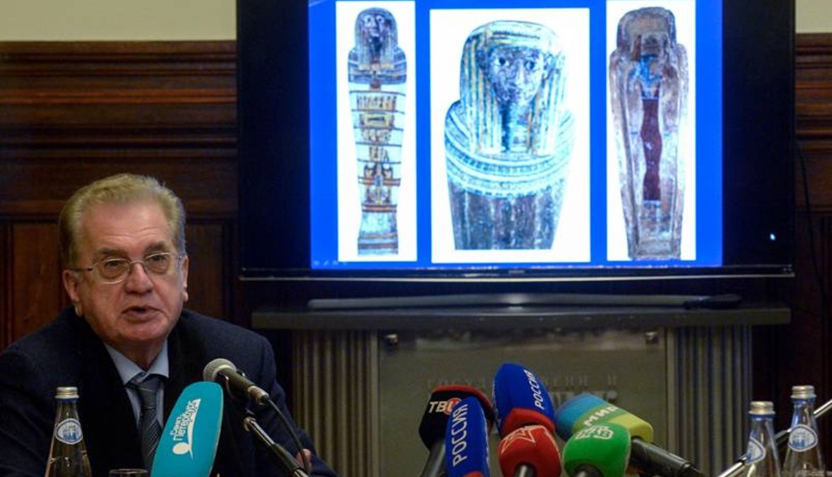 مومياء مصرية في متحف ارميتاج  ليست لمغنية بل لرجل مخصي