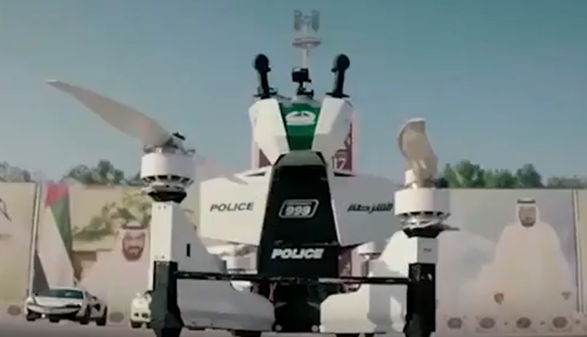 جديد دبي... درّاجة طائرة للشرطة المرورية!