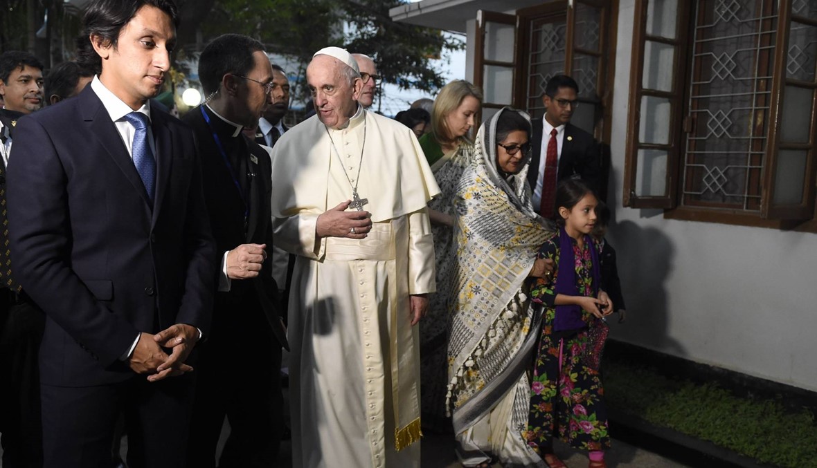 بعد زيارة مثيرة للجدل الى بورما... البابا فرنسيس في بنغلادش