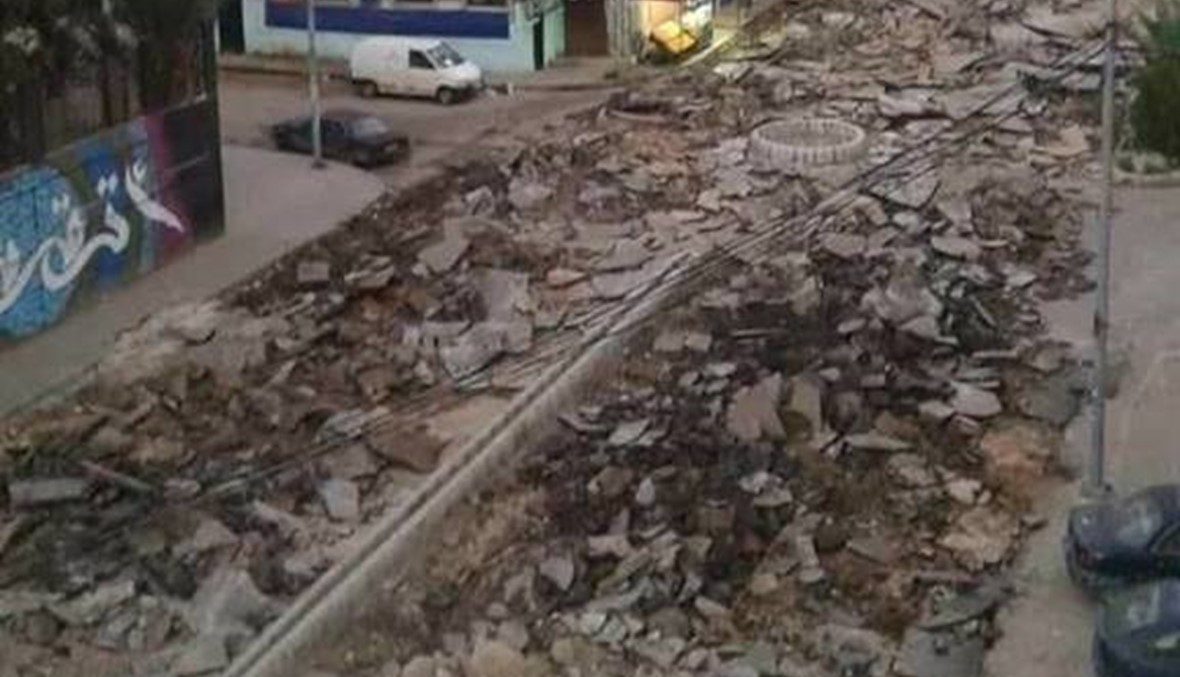 زلزال ضرب أحد شوارع طرابلس؟! (صور)