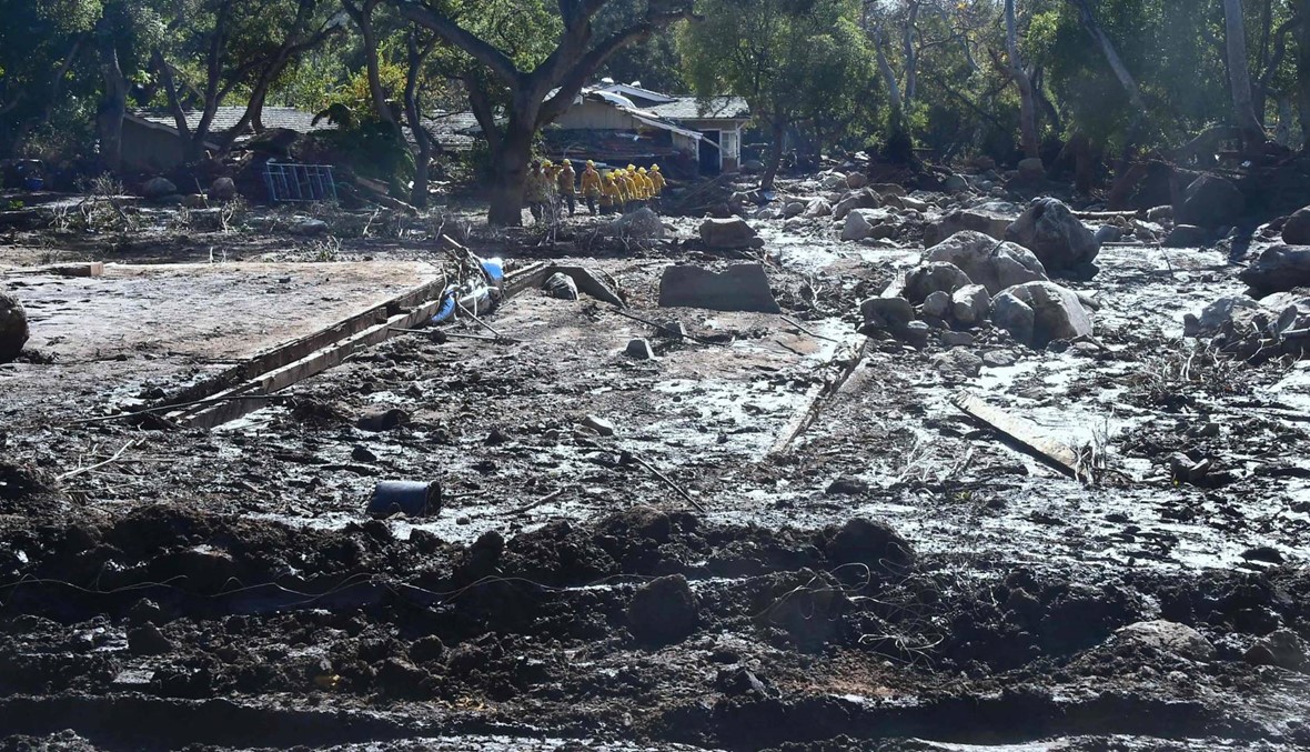 السيول الوحلية في كاليفورنيا تقتل 18 شخصاً
