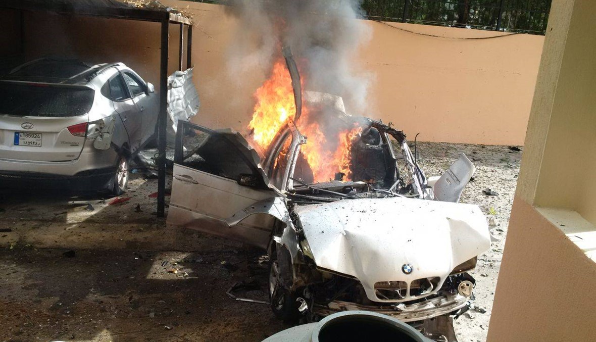 بالفيديو: السيارة التي انفجرت في صيدا