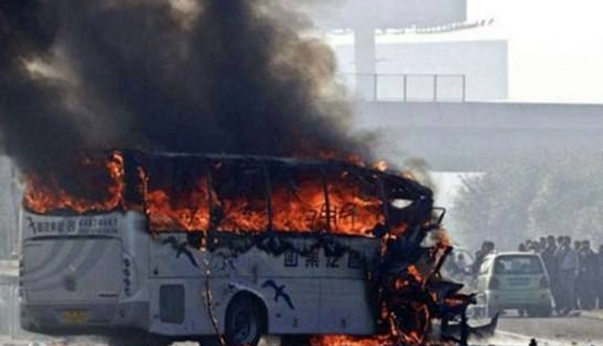 52 قتيلاً بحريق على متن حافلة في كازاخستان