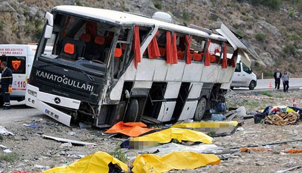 11 قتيلا و46 جريحا في حادث حافلة في تركيا