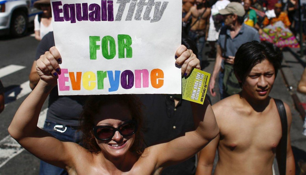 Topless beachgoers: Ban is unconstitutional, discriminatory