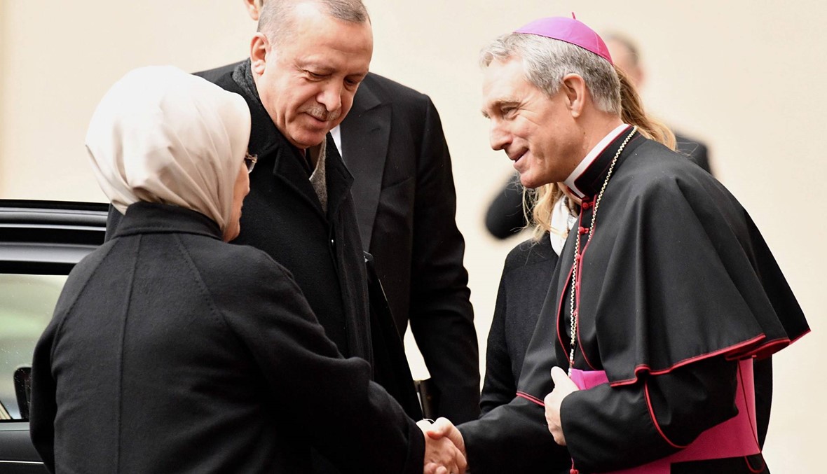 اردوغان في الفاتيكان... أوّل زيارة لرئيس تركي منذ 59 عاماً