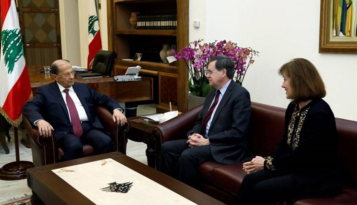 رئيس الجمهورية ابلغ ساترفيلد موقف لبنان من الاعتداءات الاسرائيلية على حدوده ومياهه