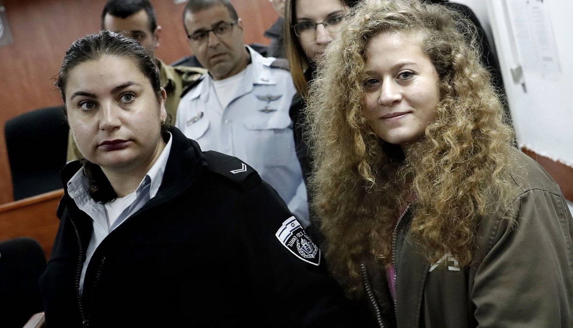 بدء محاكمة الفلسطينية عهد التميمي امام محكمة اسرائيلية في جلسة مغلقة