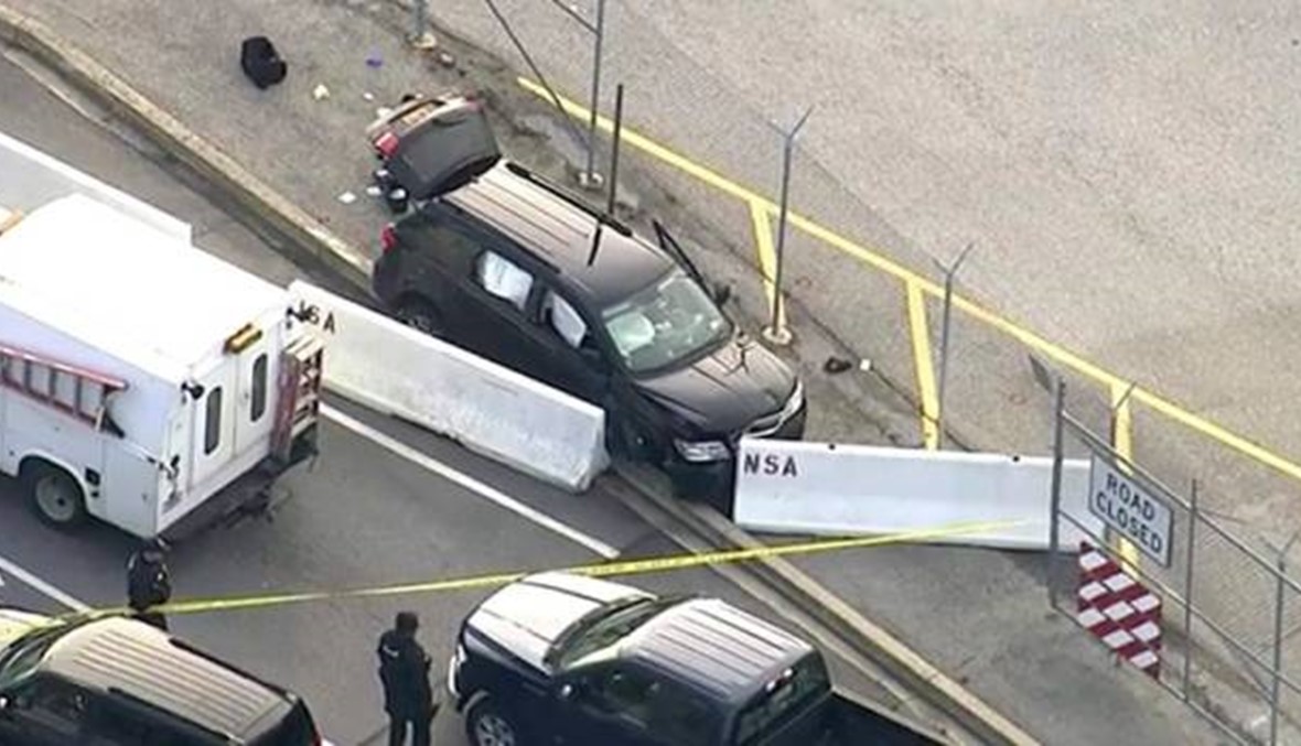 سيارة حاولت اقتحام وكالة الأمن القومي الأميركية... سقوط مصابين