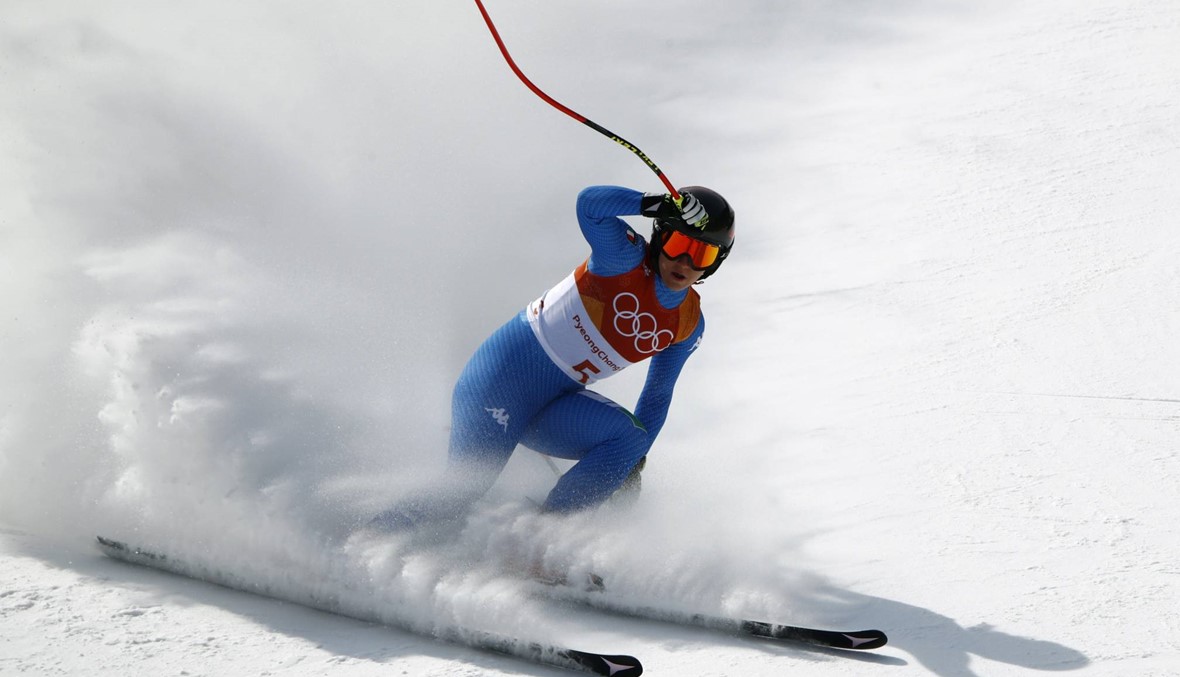 بالصور: غوجيا أول ايطالية تحرز ذهبية الانحدار في التزلج الالبي