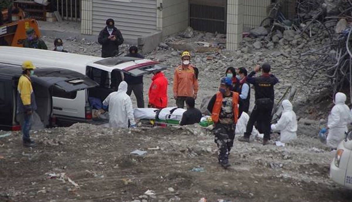 انتشال آخر جثث ضحايا الزلزال الذي ضرب تايوان قبل ثلاثة أسابيع