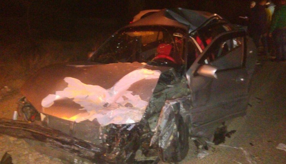 خمسة جرحى بحادث سير عند مدخل مدينة الهرمل (صور)