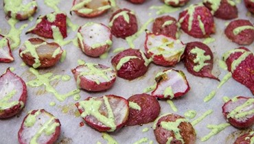 Roasted radishes mellow them into the perfect side dish