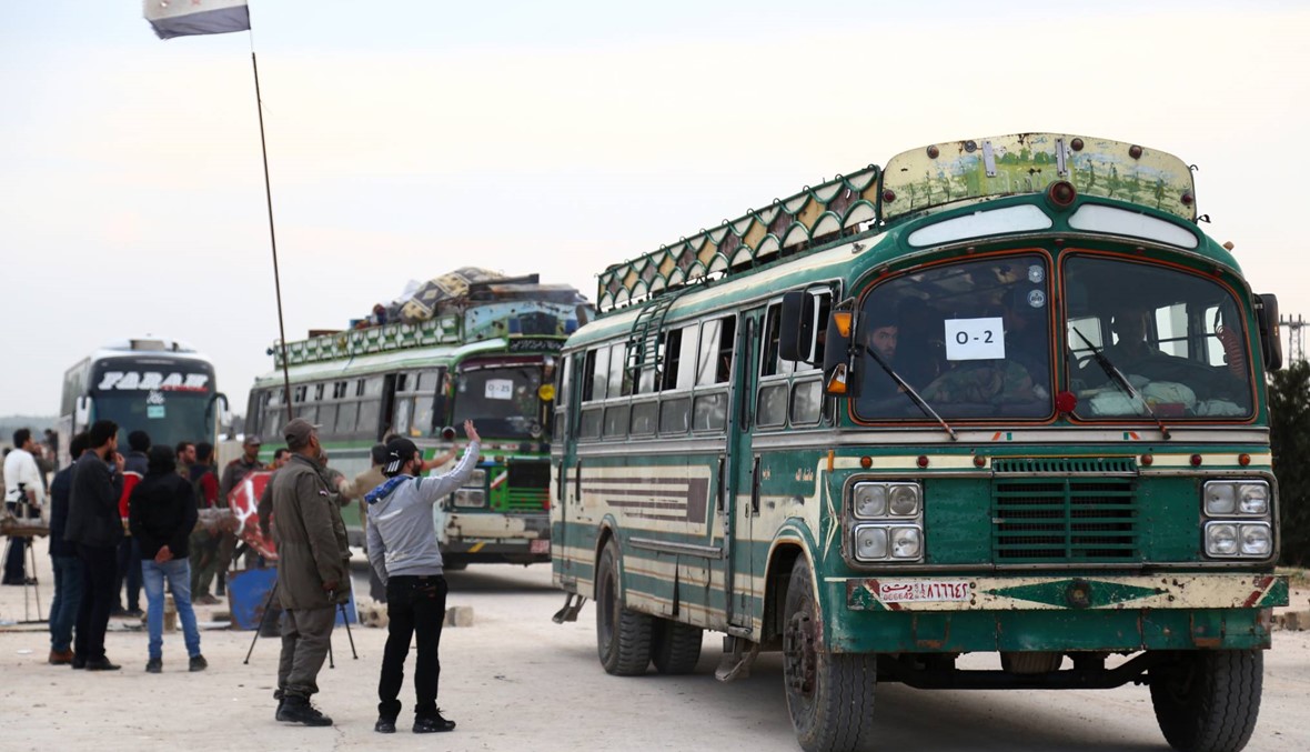 سوريا: استمرار إجلاء مقاتلي "جيش الإسلام" من دوما... 29 حافلة خرجت حتّى الآن