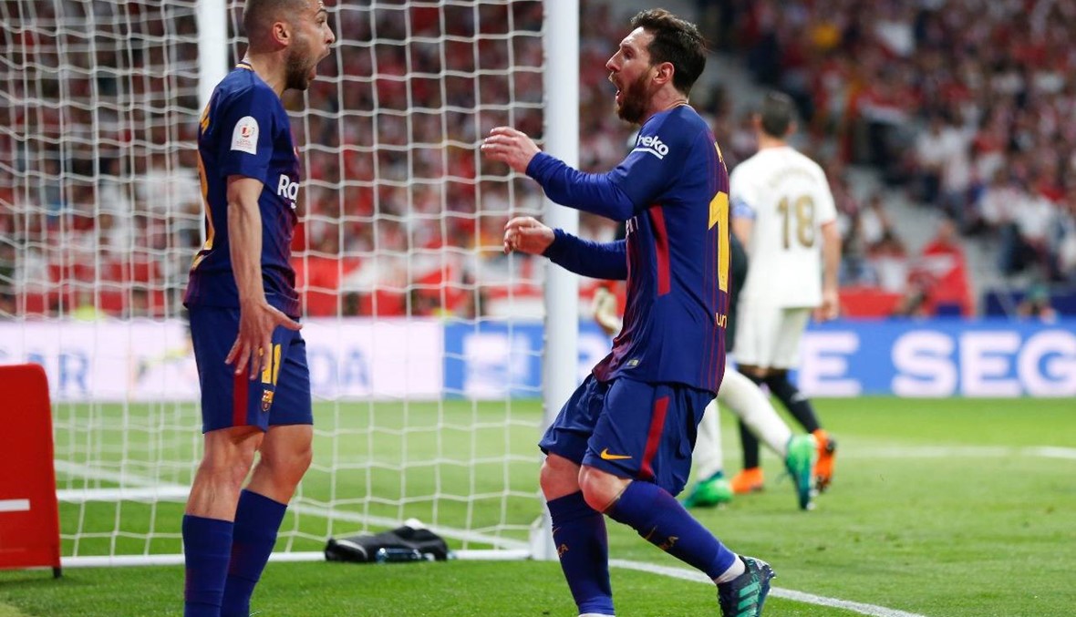 برشلونة يقسو على إشبيلية ويحتفظ بلقب كأس اسبانيا