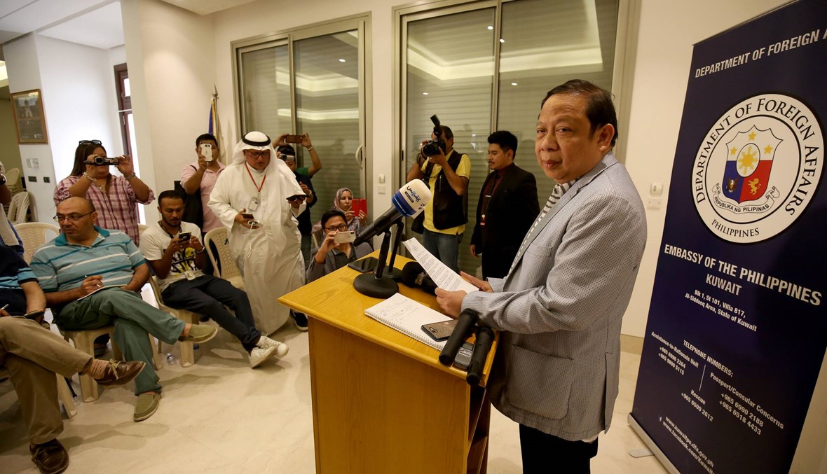 الكويت تطرد سفير الفيليبين بسبب خلاف على عاملات المنازل
