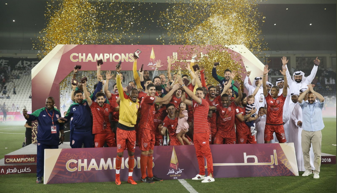 الدحيل يحسم لقب كأس قطر في الوقت القاتل