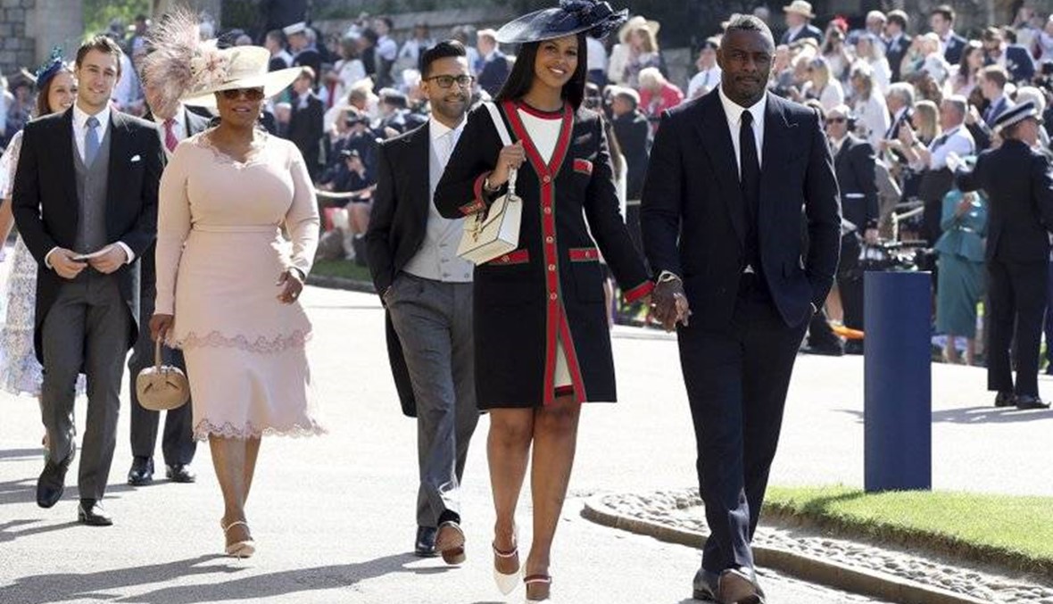 Royal wedding guests Oprah, Idris arrive at Windsor