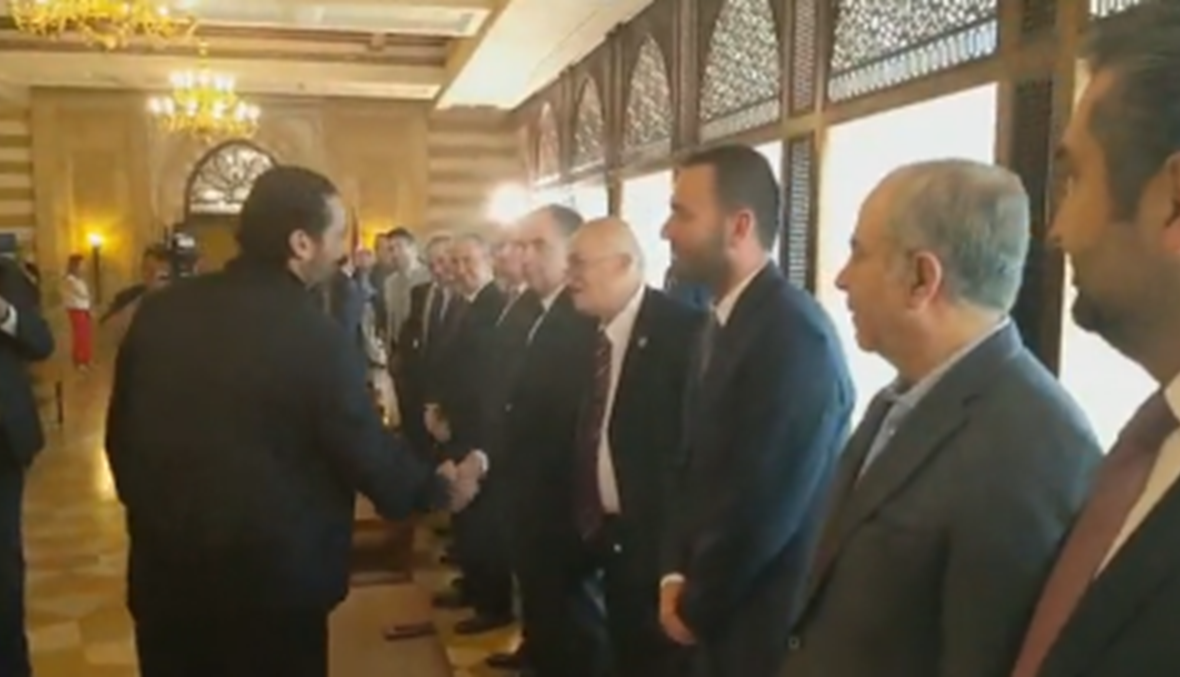بالفيديو: الحريري استقبل وفد نادي النجمة