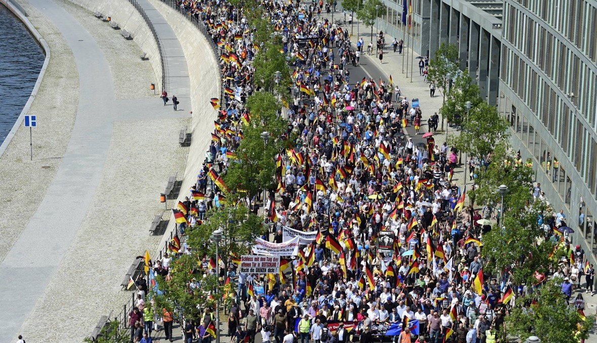 تظاهرتان توتّران أجواء برلين: مواجهة بين اليمين المتطرّف ومعارضين له