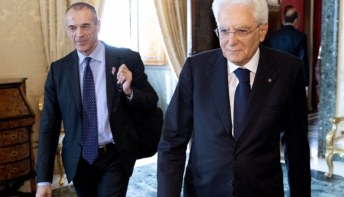 أزمة في إيطاليا: رئيس الوزراء الجديد كوتاريلي يؤجّل إعلان تشكيلة الحكومة