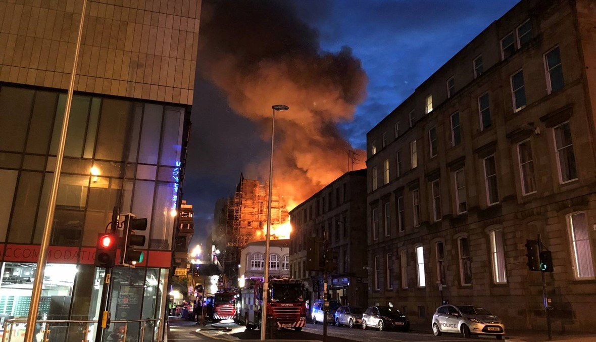 اندلاع حريق في إحدى أفضل مدارس الفنون العالمية في اسكتلندا