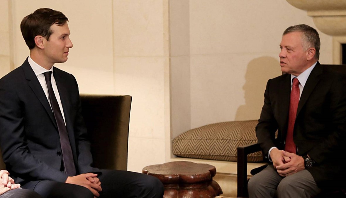 الأردن: الملك عبدالله عرض مع كوشنر عمليّة السلام