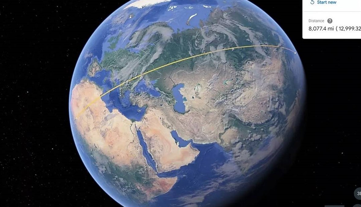 Google Earth يضيف تقنية لقياس المسافات