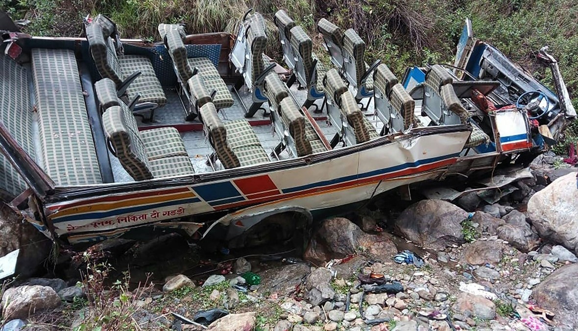 حادث حافلة في شمال الهند: 44 قتيلاً و"أعمال الإغاثة مستمرة"