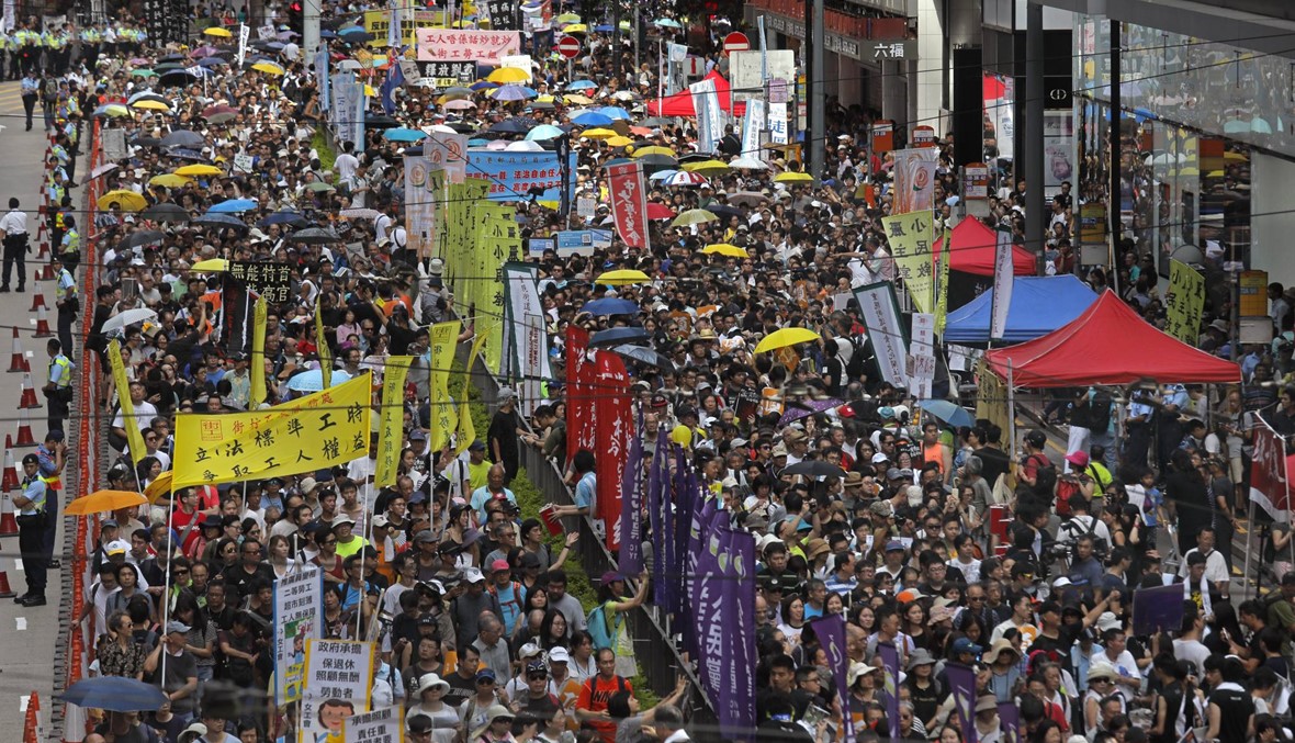 آلاف يتظاهرون في هونغ كونغ... "لا لحكم الحزب الواحد"