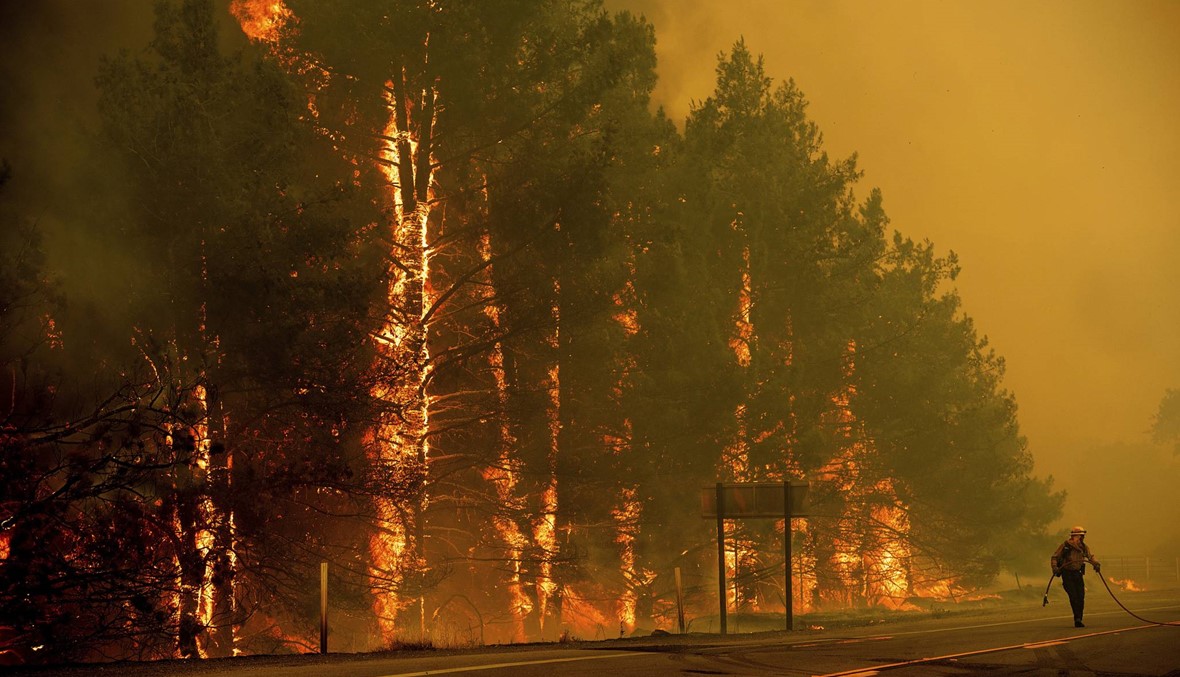 عمليات إجلاء للسكان بسبب حرائق الغابات المستعرة فى كاليفورنيا (أ ف ب)