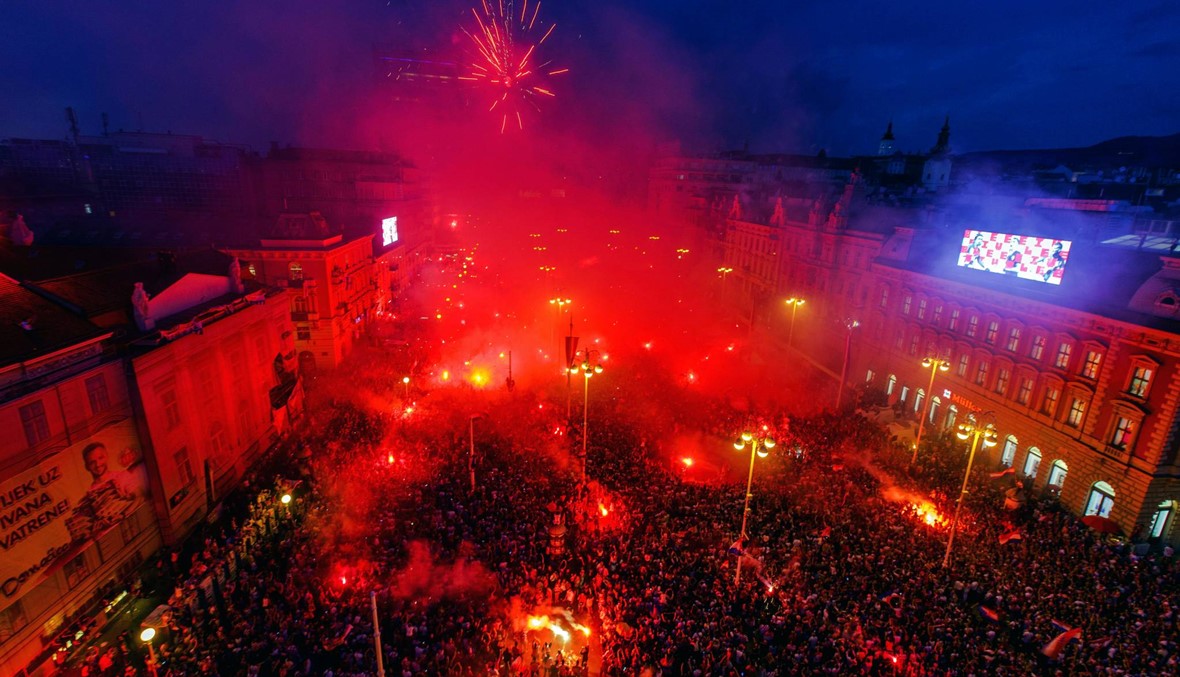 آلاف الكرواتيين يستقبلون وصيف المونديال بالغناء
