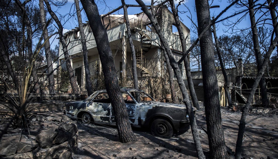 ارتفاع حصيلة ضحايا الحرائق في اليونان الى 88 قتيلاً
