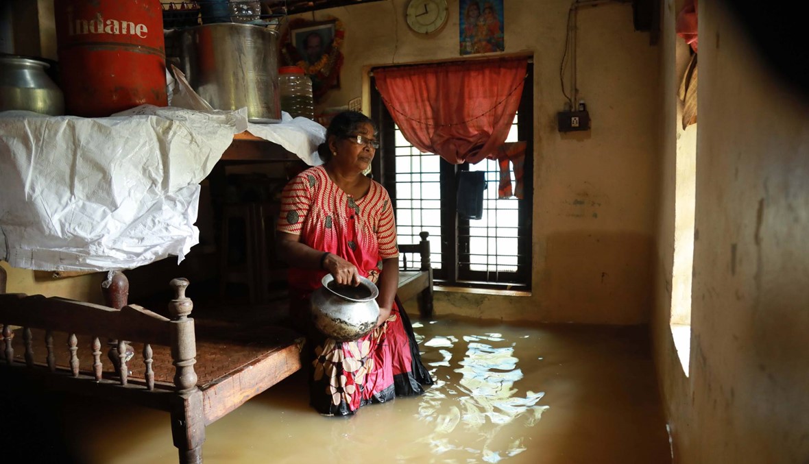 "أمطار غزيرة" وفيضانات في جنوب الهند: 27 قتيلاً، وآلاف تشرّدوا