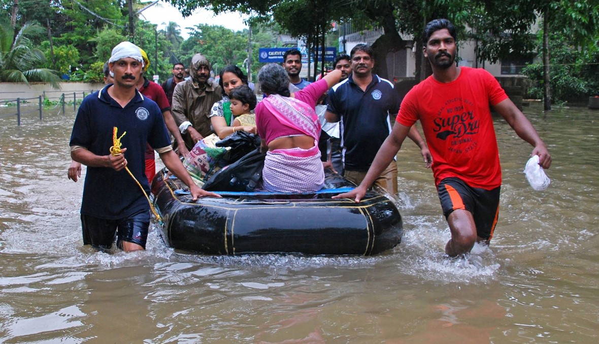 الفيضانات بولاية كيرالا الهندية: 164 قتيلاً وتحذير من أمطار غزيرة